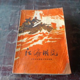 江海洪流 江苏民兵革命斗争故事集，保真保老保存完好，内页彩色插图完整！（一号书柜第二层）