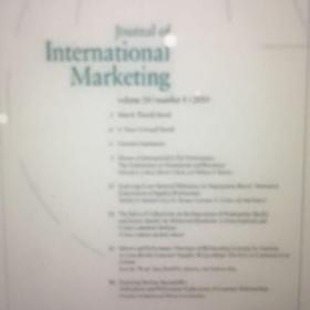 Journal of international marketing（国际营销期刊） 
1、从1993年到2019年，每期都有，本价格是每期的价格
2、下单前先沟通，谈好哪一期后再下单，免得扯皮