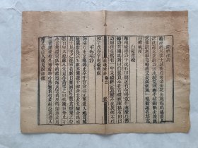 古籍散页《渔矶漫钞》一页，页码33 ，小开本，页面展开尺寸24*17.5厘米。这是一张古籍散页，不是一本书，自然老旧，轻微破损，详见细节图，本店作品都是实售价格，不做任何虚标价格，不包邮、不议价，看好直接下单即可，同一包裹100件之内自动合并邮资。