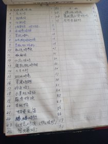 一厚本手记菜谱 烹饪方法，步骤。详实 能有二百多页