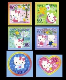 Hello Kitty Daniel凯蒂猫丹尼尔2009年卡通动漫 异形日本邮票