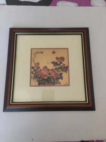 金箔画。