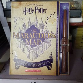 英文原版 哈利波特：霍格沃茨活点地图指南 附发光魔杖 Marauder's Map Guide to Hogwarts HarryPotter电影周边 青少年经典小说书