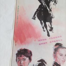 电影海报:侠女黑玫瑰，1开,1991；主演:80年代著名演员汪宝生，高莲娜，陈琦，黄玲；导演:王文智；经典战争故事片；尺寸:108*75厘米，广西电影制片厂，澳门澳佳影视公司联合出品