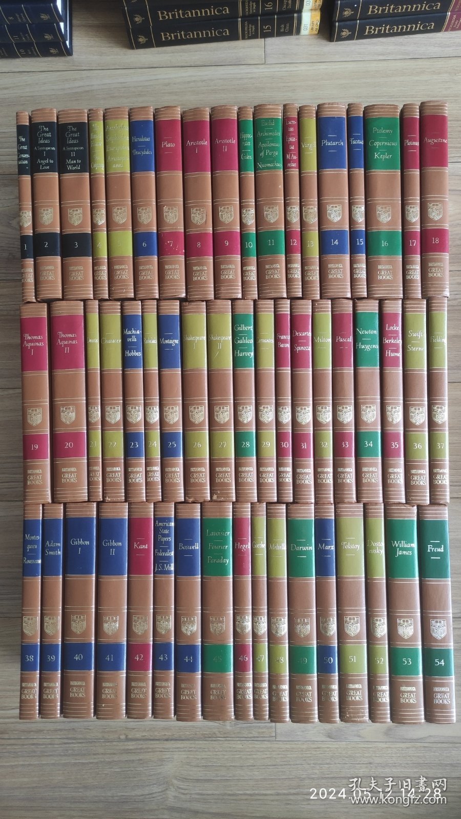 西方世界的伟大著作 (第一版) 全套54册 Great Books Of The Western World by Encyclopedia Britannica 精装本