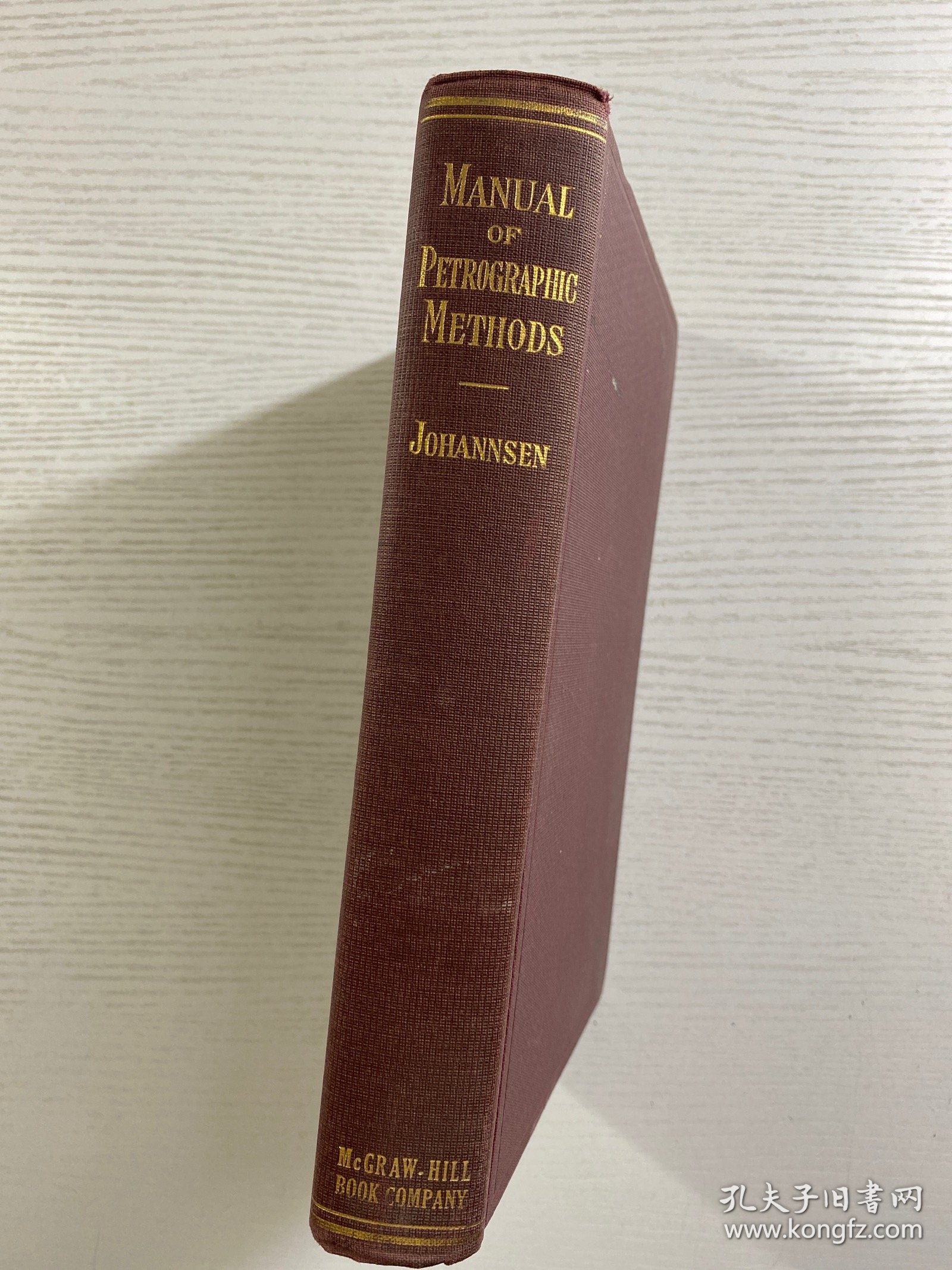 《1918年版》MANUAL OF PETROGRAPHIC METHODS 《岩相学方法手册》 16开（精装如图、内页干净）