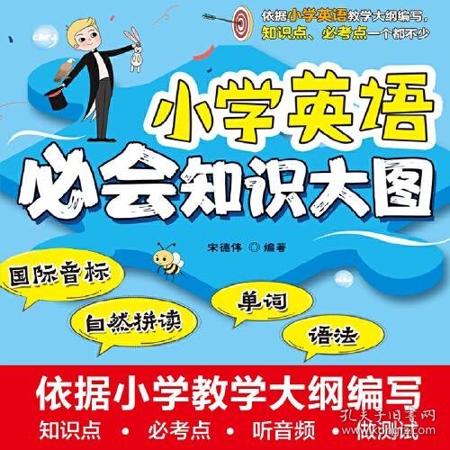 小学英语必会知识大图（国际音标、自然拼读、单词、语法）