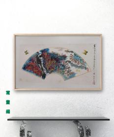 【收藏级精品·终身保真】已故 著名近现代美术家、上海文史研究馆馆员 江南春 作品 夏治淦题跋