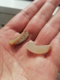 西周和田白玉青玉蝉！包浆浑厚沁色风化自然熟旧一眼货！尺寸规格2.4cmx0.86x0.57！2.2cm厘米x0.8cmx0.5cm！