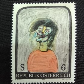 OX406奥地利1994现代艺术系列绘画 外国邮票 新 1全