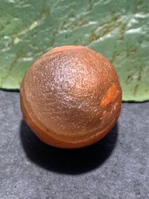 精美高玉化川料南红玛瑙明料珠坯料一颗