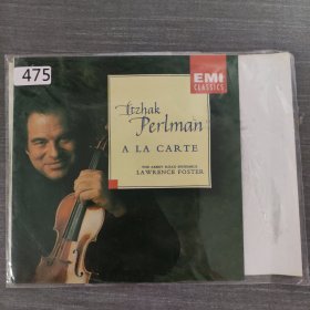 475 光盘CD:tzha Perlman A LA CARTE 一张光盘简装