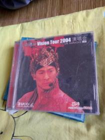 【歌曲14】影视明星音乐歌曲VCD，刘德华vision tour 2004卡拉OK演唱会Karaoke三碟，未开封