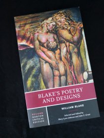 【BOOK LOVERS专享226元】Blake's Poetry and Designs 威廉·布莱克诗歌及绘画选 Norton Critical Edition 诺顿评注版/学术批评版 详细评注 深度解读 内容专业权威 一个让您真正读懂名著的权威系列 英文英语原版 非轻型纸 含较多插图 进阶权威版