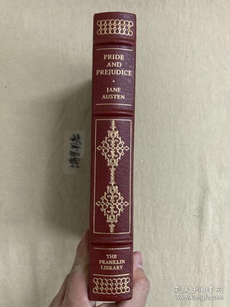 Franklin Library真皮限量本：《傲慢与偏见》简·奥斯汀, Pride and Prejudice Jane Austen，富兰克林出版社1980年出版，最伟大100本著作系列，书口三面刷金，内含大量精美插图,世界最伟大的100本书系列，Hugh Thomson(休·汤姆森）46幅插图本