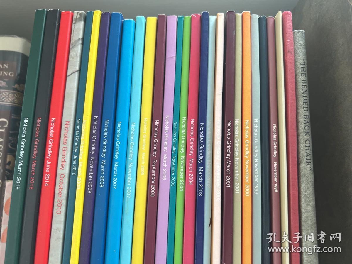 英国古董商 尼古拉斯 nicholas grindley 1987-2019年 家具 文房 销售图录一套 28册