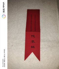 无锡市 红卫兵 代表大会首届四好连队五好战士代表大会代表证