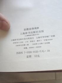 彩图系列 彩图宝宝字典，彩图典故词典，彩图成语词典，彩图古诗词词典（四本合售） 上海辞书出版社