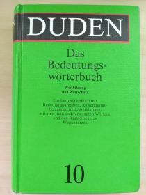 德文原版书  Der Duden, Bd. 10: Das Bedeutungswörterbuch 精装 Gebundene Ausgabe