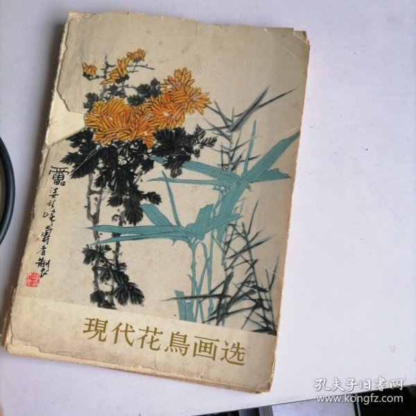 美术丛书 【现代花鸟画选】 软精装 1964年初版