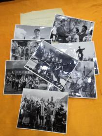 《革命历史歌曲表演唱》 电影照片、电影工作照、附说明书、全套8张完整、老照片收藏