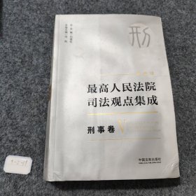 最高人民法院司法观点集成 刑事卷（新编版 套装共5册）