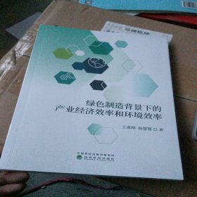 绿色制造背景下的产业经济效率和环境效率