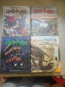 Harry Potter 哈利波特4部曲： 魔法石/密室/阿兹囚徒/火焰杯(4册合售)
