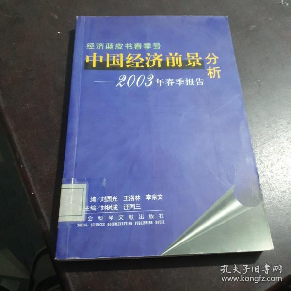 中国经济前景分析：2003年春季报告