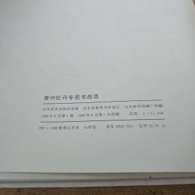 曹州牡丹专题书画选【实物拍照现货正版】