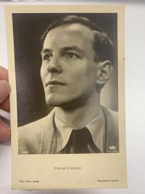 德意志第三帝国1942年，演员霍斯特·约阿希姆·亚瑟·卡斯珀照片明信片