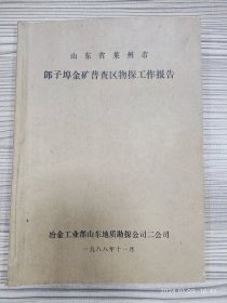 山东省莱州市郎子埠金矿普查区物探工作报告