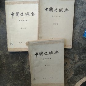 中国史刚要第二册第三册第四册3本合售如图