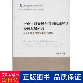 西南民族大学华风经济学丛书：产业空间分异与我国区域经济协调发展研究