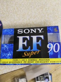 「索尼SONY EF90 空白录音磁带卡全新