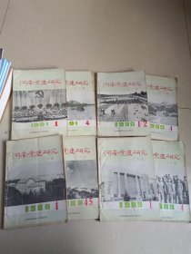 河南党史研究1988年1989年1990年1991年1~6期 16开手工合订本