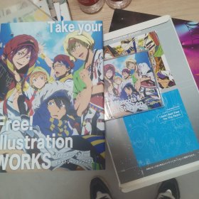 日文原版 Free! free take your 男子游泳部 动画画集 设定集 公式 有碟片