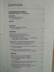 法文原版书 Développement durable ?: Doctrines, pratiques, évaluations. (Français) Broché – 7 août 2002 de Jean-Yves Martin  (Auteur)