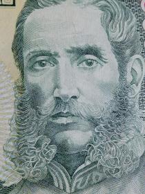 秘鲁 纸币一枚，面值为100瑞尔印刷精美，