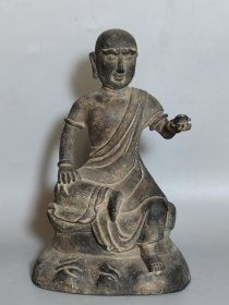 清代铜佛像 雕刻精美 开脸端庄 细节如图