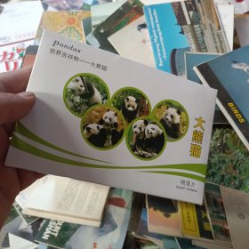 世界吉祥物 大熊猫 明信片 16张