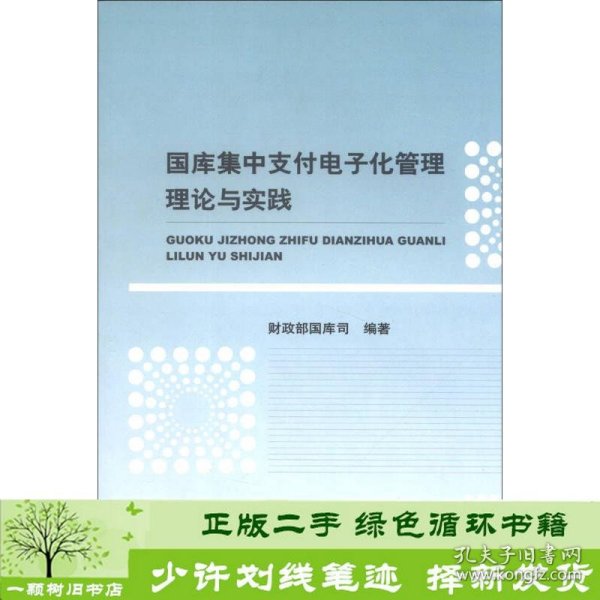 国库集中支付电子化管理理论与实践