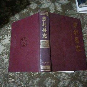 慈利县志(湖南省,16开精装,1990年1版1印 )