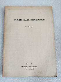 STATISTICAL MECHANICS 统计力学 李政道