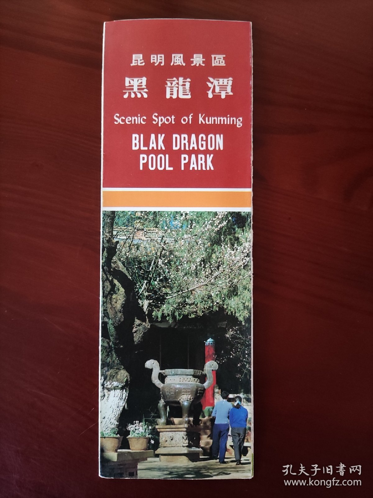 【旧地图】昆明风景区 黑龙潭 导游图 长8开