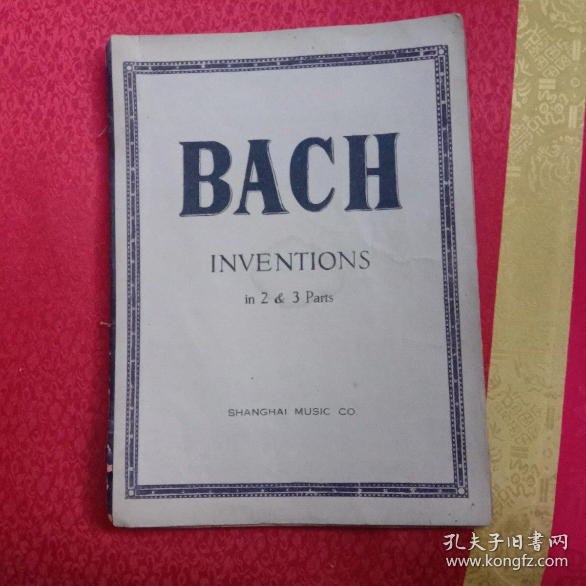 BACH   INⅤENTI0NS（民国乐谱）