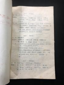 川味菜肴成都小吃 初集(1956年油印本，现存27页55面，第28页只有前一面，品如图)