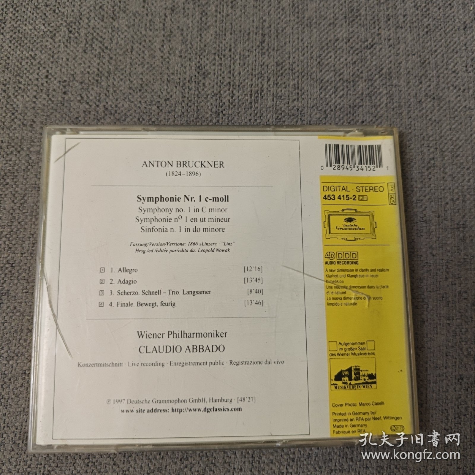 斯特拉文斯基:第一交响曲（CD1碟装）（外壳品相弱，碟片品相可以）