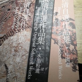 洪世清自选作品集中国画、水墨粉画、岩雕 一函三册全