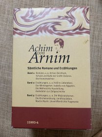 Achim von Arnim: Sämtliche Romane und Erzählungen 3册全